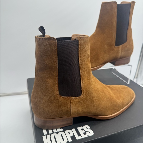 The Kooples Men\'s Tan Suede Chelsea Boots main image 6